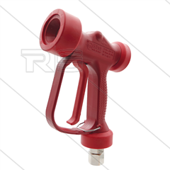 RB65 - rood - messing - met swivel - RVS regelpen - 24 Bar - 60 l/min - max 90°C - 1/2" bi
