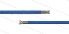 HD-slang blauw 1/4" - 1SC - 1,7m - 2x 1/4"W - geen KBS - 250 Bar
