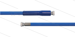 HD-slang blauw 1/4" - 1SC - 3,5m - 2x 1/4"W - 1x KBS - 250 Bar
