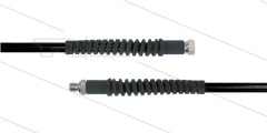 Carwash Titan-Slide slang zwart 1/4" - 3,5m - 1/4"W x 1/4"bu - 2x SKB - 300 Bar
