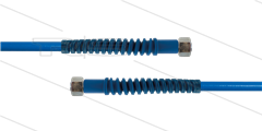 Carwash Titan-Slide slang blauw 1/4" - 3,5m - 2x M14x1,5 (8L) DKOL - 2x SKB - 300 Bar