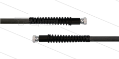 HD-slang zwart 1/4" - Flexy - 1SN - 4,0m - 2x 1/4" W - 2x SKS - 300 Bar