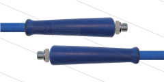 HD-slang blauw 5/16" - 2SC - 20m - 2x 3/8"bu RVS - 2x KBS - 400 Bar