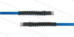 Carwash Titan-Slide slang blauw 1/4" - 3,5m - 2x 1/4"W - 2x SKB zwart - 300 Bar