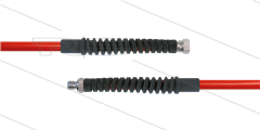 Carwash Titan-Slide slang rood 1/4" - 3,5m - 1/4"W x 1/4"bu - 2x SKB zwart - 300 Bar