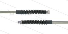 Carwash Titan-Slide slang grijs 1/4" - 3,5m - 1/4"W x 1/4"bu - 2x SKB zwart - 300 Bar