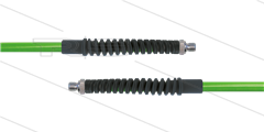Carwash Titan-Slide slang groen 1/4" - 3,5m - 2x 1/4"bu - 2x SKB zwart - 300 Bar