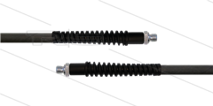HD-slang zwart 1/4" - Flexy - 1SN - 4,0m - 2x 1/4"bu - 2x SKB - 300 Bar