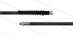 HD-slang zwart 1/4" - Flexy - 1SN - 50m - 1/4"bu met O-ring x M22x1,5W - 1x SKB - 300 Bar