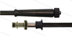 HD-slang zwart 5/16" - 1SN Plus - 10m - M22x1,5 W x Ø11mm RVS nippel met lager - 1x KBS - 315 Bar