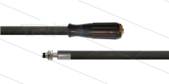HD-slang zwart 5/16" - 1SN Plus - 10m - M22x1,5 lange wartel x Ø11mm RVS pistoolnippel met lager
