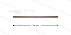 ST003 lans - recht - staal verzinkt - 310 Bar - L=700mm - 2 x 1/4" bu