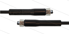 HD-slang zwart 5/16" - 1SC - 10m - 2x M18x1,5 (12L) DKOL - 2x KBS - 250 Bar