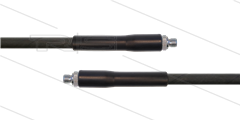 HD-slang zwart 5/16" - 1SC - 5,0m - 2x 3/8"bu - 2x KBS - 250 Bar