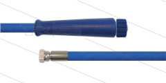 HD-slang blauw 3/8" - 1SC - 10m - M22x1,5 W x 1/2"W RVS - 1x KBS - 250 Bar