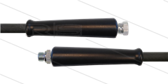 HD-slang zwart 3/8" - 1SN - 10m - 3/8"W x 3/8"bu - 2x KBS - 210 Bar