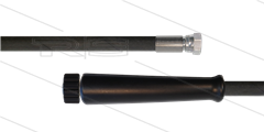 HD-slang zwart 3/8" - 1SC - 10m - 3/8" W x M22x1,5 W vlak - 1x KBS - 250 Bar