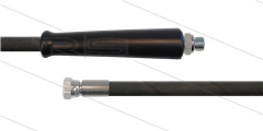 HD-slang zwart 3/8" - 1SC - 15m - 3/8"bu x 1/2"W - 1x KBS - 250 Bar