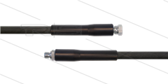 HD-slang zwart 1/4" - 1SC - 10m - 1/4"W x 1/4"bu - 2x KBS - 250 Bar