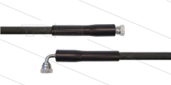 HD-slang zwart 1/4" - 1SC - 10m - 1/2"W x 3/8"W haaks - 2x KBS - 250 Bar