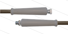 HD-slang grijs 3/8" - 2SC - 10m - 1/2"W x 1/2"bu - 2x KBS - 400 Bar