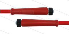 HD-slang rood 3/8" - 2SN Plus - 10m - 2x M22x1,5W RVS - 2x KBS rood - 500 Bar