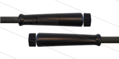 HD-slang zwart 3/8" - 2SC - 10m - 2x M22x1,5 W vlak - 2x KBS - 400 Bar