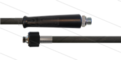 HD-slang zwart 3/8" - 2SC - 10m - 3/8"bu x M22x1,5 W conisch - 1x KBS - 400 Bar