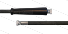 HD-slang zwart 3/8" - 2SC - 10m - 2x 3/8"W - 1x KBS - 400 Bar