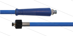 HD-slang blauw 3/8" - 2SC - 10m - 3/8"bu x M22x1,5 W conisch - 1x KBS - 400 Bar