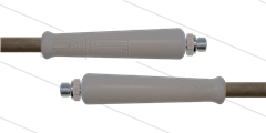 HD-slang grijs 5/16" - 2SC - 1,70m - 2x 3/8"bu - geen KBS - 400 Bar