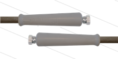 HD-slang grijs 1/2" - 1SC - 10m - 2x 3/8"W - 2x  KBS - 180 Bar
