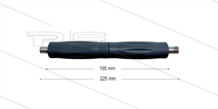 RP10 lans - L=225mm - recht - RVS - isolatie L=195mm - 400 Bar - max 80°C - 2 x 1/4" bu