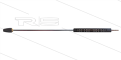 Lans met open isolatie - L=1000mm - RVS - compleet met KEW insteeknippel en TN255 vuilfrees 035 - 255 Bar