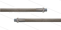 HD-slang grijs 1/2" - 1SC - 12m - 2x 1/2"bu - geen KBS - 180 Bar