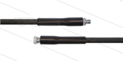 HD-slang zwart 1/4" - 1SN - 15m - 3/8"W x 3/8"bu - 2x KBS - 250 Bar