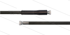 HD-slang zwart 5/16" - 1SC - 15m - 2x 3/8"W - 1x KBS  - 250 Bar
