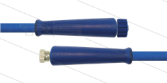 HD-slang blauw 5/16" - 1SN Plus - 15m - M22x1,5W RVS x 1/2"W RVS - 2x KBS - 315 Bar