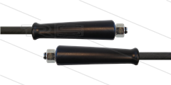 HD-slang zwart 3/8" - 1SN - 15m - 2x M18x1,5 (12L) DKOL - 2x KBS - 210 Bar