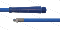 HD-slang blauw 3/8" - 2SC - glad - 15m - M22x1,5 W x 3/8"bu RVS - 1x KBS - 400 Bar