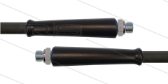 HD-slang zwart 1/2" - 1SC - 10m - 2x 1/2"bu - 2x KBS - 250 Bar