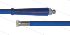 HD-slang blauw 1/2" - 1SC - 15m - 1/2"W x 1/2"bu RVS - 1x KBS - 250 Bar