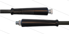 HD-slang zwart 5/16" - 2SC - 10m - 1/4"W x 1/4"bu - 2x KBS - 400 Bar