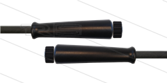 HD-slang zwart 5/16" - 2SC - 15m - 2x M22x1,5 W RVS - 2x KBS - 400 Bar