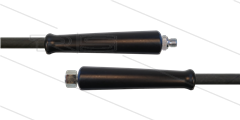 HD-slang zwart 3/8" - 2SC - 10m - 3/8"bu x M22x1,5 (15L) DKOL - 2x KBS - 400 Bar