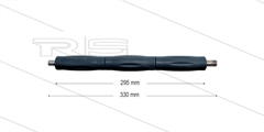RP10 lans - L=330mm - recht - RVS - isolatie L=295mm - 400 Bar - max 80°C - 2 x 1/4" bu