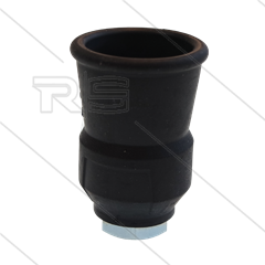 Nozzlehouder - staal - rubber - zwart - 1/4" bi - t.b.v. MT lans