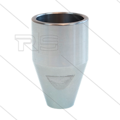 Nozzlehouder - RVS - conisch - 1/4" bi