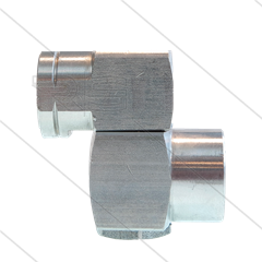 ST330 - Nozzlehouder - RVS - draaibaar - 310 Bar - 45 l/min - max 150°C - 2x 1/4" bi