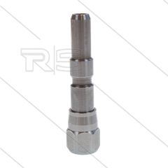 Insteeknippel 1/4" bi - RVS - passend op KEW - 220 Bar - SW19